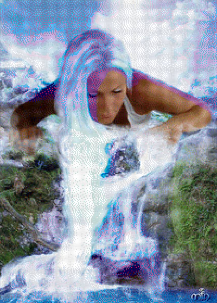 дева-водопад - предпросмотр