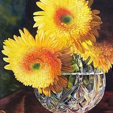 Схема вышивки «Хризантемы»