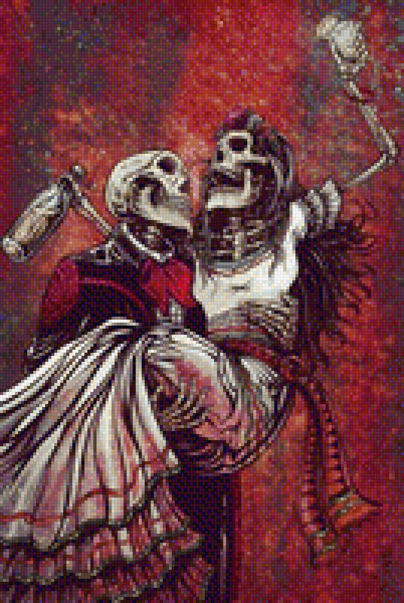 Марди Гра - скелеты черепа мардигра - предпросмотр