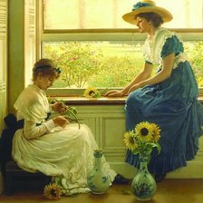 Схема вышивки «Занятие для леди»