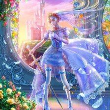 Схема вышивки «анимэ-невеста»