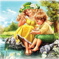 Схема вышивки «у воды»