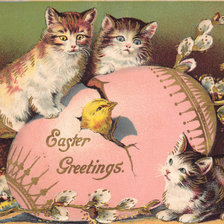 Схема вышивки «пасхальная открытка»