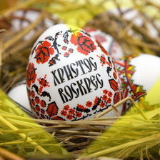 Схема вышивки «пасхальная открытка»