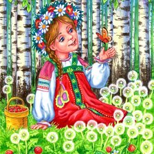 Схема вышивки «на полянке»