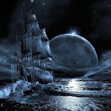 Схема вышивки «Лунный путь»