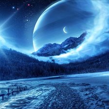 Схема вышивки «Луна»