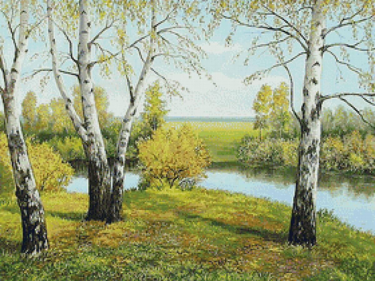 Сентябрь - лес, осень, река - предпросмотр