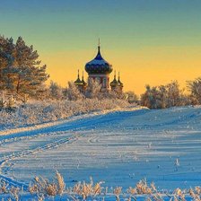 Схема вышивки «пейзаж»