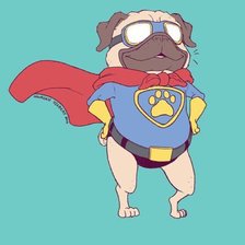 Схема вышивки «Pugman»