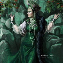 Схема вышивки «хозяйка медной горы»