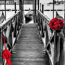 Схема вышивки «деревянный мост»