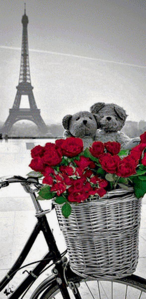 мишки и розы - предпросмотр