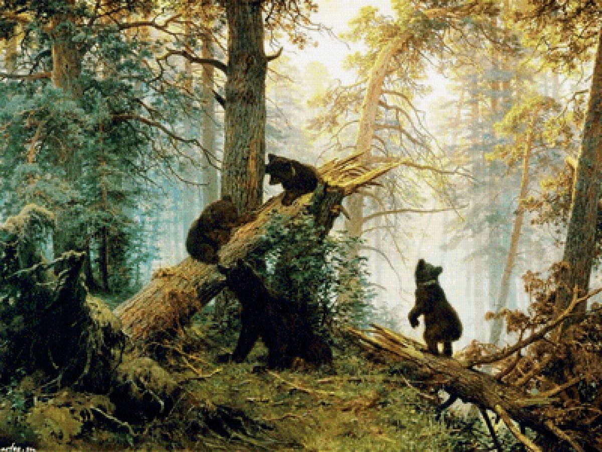 утро в сосновом бору - картины - предпросмотр