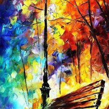 скамейка в парке