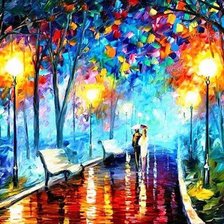 Схема вышивки «прогулка в парке»