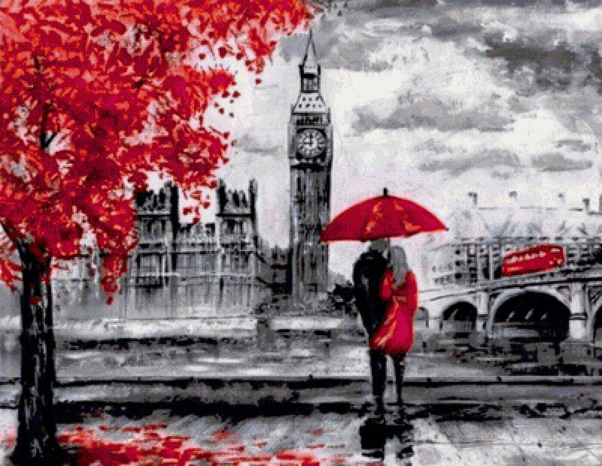 набережная 2 - города. люди. акварель - предпросмотр