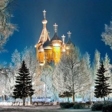 Схема вышивки «свет собора»