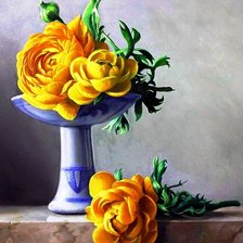 Схема вышивки «желтый букет»