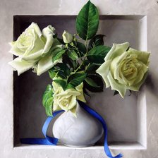 Схема вышивки «мраморные розы»