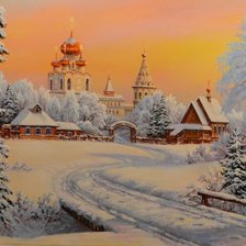 Схема вышивки «зима»