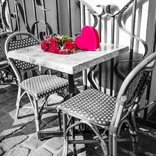 Схема вышивки «уличное кафе»