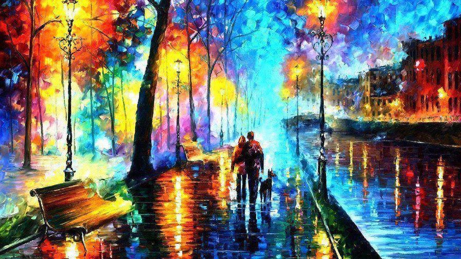 прогулка в парке - люди. города - оригинал