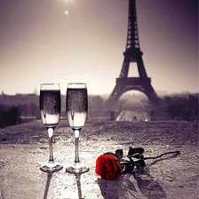 Схема вышивки «эйфелева башня»