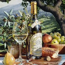 Схема вышивки «Виноградник»