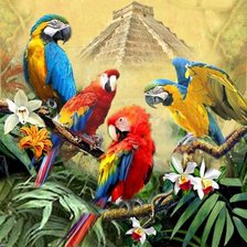 Схема вышивки «Мир животных»