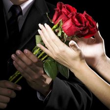 Схема вышивки «красные  розы»