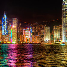 Схема вышивки «ночной город»