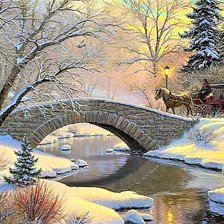 Схема вышивки «зимой»