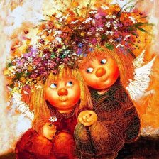 Схема вышивки «домовята»