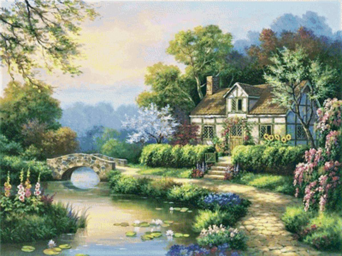 пейзаж2 - живопись, лето, картина - предпросмотр