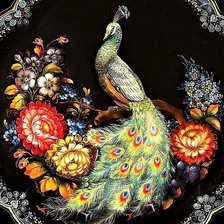 Схема вышивки «жар-птица»