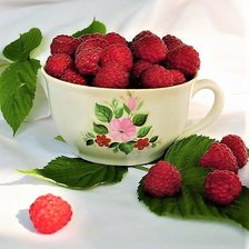 малина в чашке