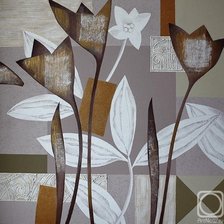 Схема вышивки «Абстракция цветы»