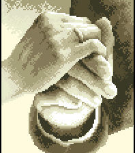 Схема вышивки «Руки»