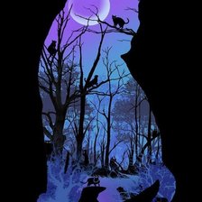 Схема вышивки «Мир животных»