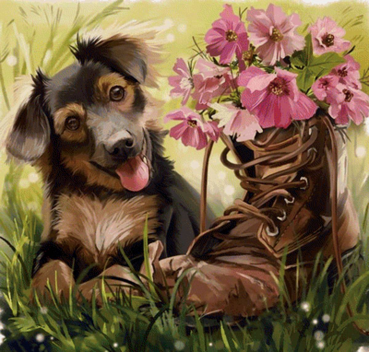 щенок - герои мультфильмов - предпросмотр