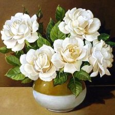 Схема вышивки «Цветы в вазе»