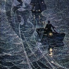 Схема вышивки «Бегущая по волнам»