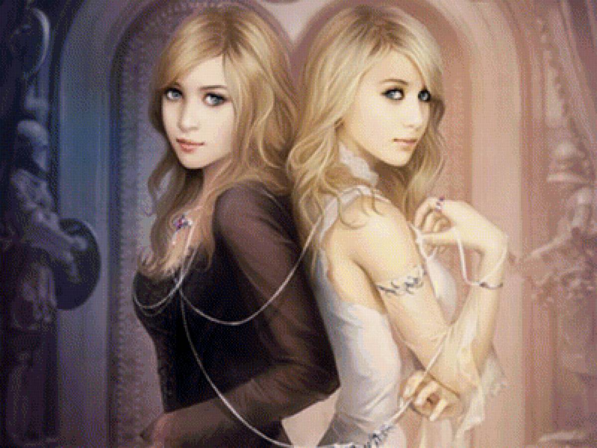 Близнецы - иллюстрации, фэнтази, сказки - предпросмотр