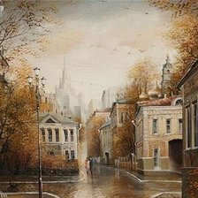 Схема вышивки «городской пейзаж»