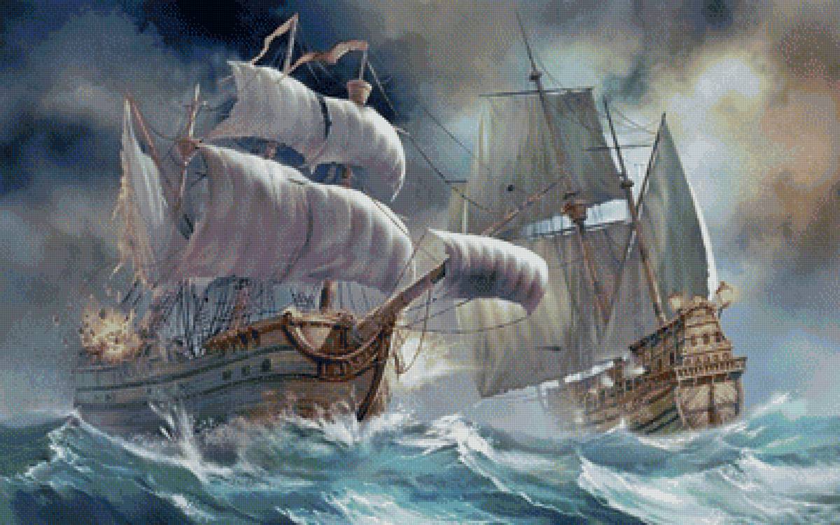 парусник - море, корабль, парусник - предпросмотр