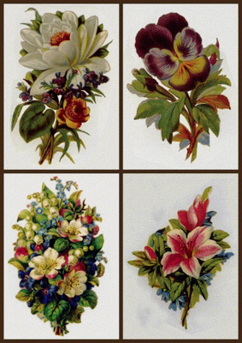 цветочный коллаж 5 - цветы - предпросмотр