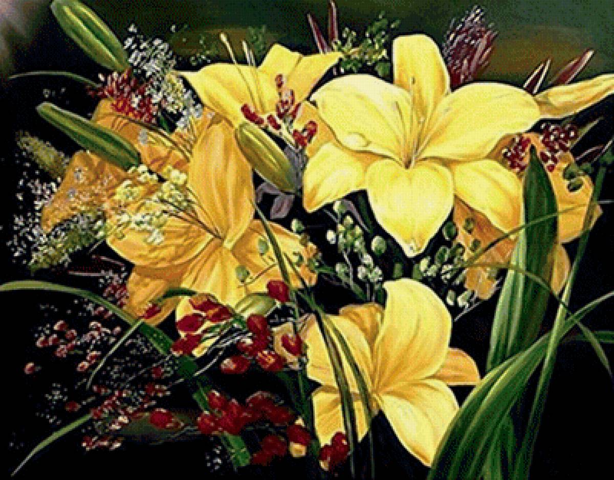 лилии - цветы - предпросмотр