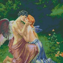 Схема вышивки «Амур і Псіхея»