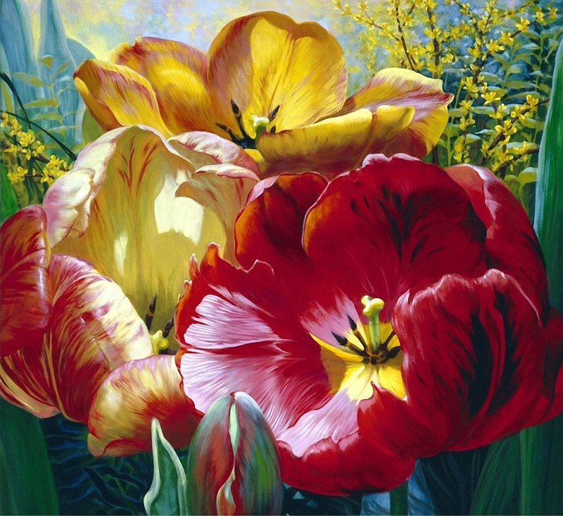 тюльпаны - цветы - оригинал